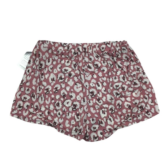 West Kei Pants - Weist Kei Women Short Elastic Waist Stretch PullOn Animal Print Pink L Large NWT